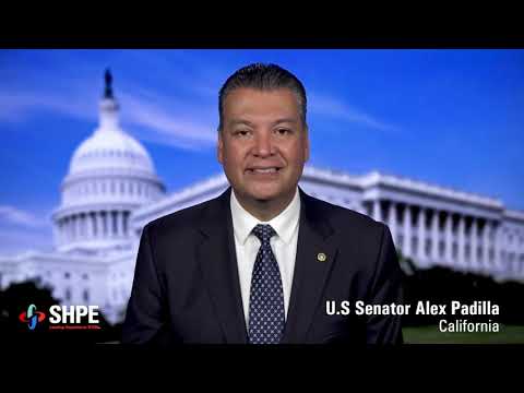 U.S. Senator Alex Padilla Speaks to SHPE
